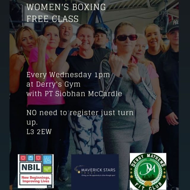 Our Female only boxing class with @newbeginningimprovinglives takes place every Wednesday at 1PM at @derrymathews1 with PT @shavmaggie 

No need to register, just turn up.

L3 2EW
 
@jamiemoore777 | @nigeltraviscc | @chancam91 | @deliciousboxing | @jazzadickens10 | @conner_tudsbury | @aprilhunterboxing | @dave_boxingcoach | #boxing | #PaulFury | @chrisingramrally | #femalefitness | #femaleboxing | #femalesports
